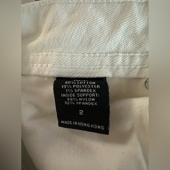 London Jean White Bootcut Jeans Women’s Size 2 Stretch Premium Denim - Picture 9 of 10